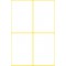 Avery Zweckform 3087 etiquette auto-collante Blanc Rectangle Permanent 24 piece(s) - etiquettes auto-collantes (Blanc, Rectangle