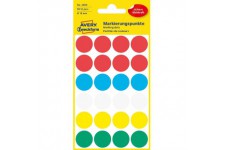 Avery Dennison Zweckform 3089 CODE de pois (96 pieces Diametre 18 mm 4 feuilles couleurs assortis