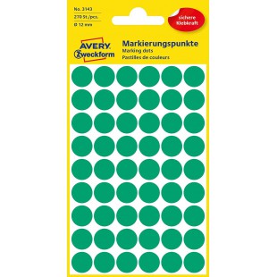 AVERY Zweckform Pastilles de marquage autocollantes Format Ø 12 mm