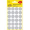 AVERY Zweckform 3171 Pastilles adhesives (Lot de 96 pieces, Ø 18 mm, 4 feuilles), gris