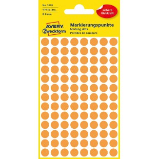 Avery Zweckform 3178 reperes (etiquettes, Ø 8 mm) 416 pieces leuchtornage