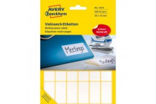 Avery Zweckform 3324 Paquet de 648 etiquettes tout usage 38 x 18 mm (Blanc) (Import Allemagne)