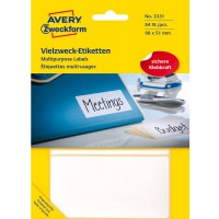 Avery Zweckform 3331 Lot de 84 etiquettes multifonctions 98 x 51 mm