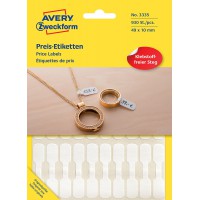 Avery Zweckform Lot de 930 etiquettes autocollantes multi-usages 49 x 10 mm (Import Allemagne)