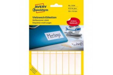 Avery Zweckform EX-3336-L beaucoup etiquettes multi-usages (Papier mat, 672 etiquettes universelles, 50 x 14 mm) 28 feuilles Bla