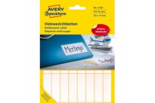 Avery Zweckform EX-3336-L beaucoup etiquettes multi-usages (Papier mat, 672 etiquettes universelles, 50 x 14 mm) 28 feuilles Bla