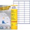 Avery 3300 Etiquettes Autocollantes Multi-usages (33 par Feuille) - 70x25,4mm - Impression Laser - Jet d'Encre - Blanc (3421)