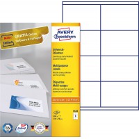 AVERY/Zweckform etiquettes, 105 x 70 mm, bord a  tete et pied