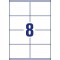 AVERY/Zweckform etiquettes, 105 x 70 mm, bord a  tete et pied