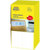 Avery Zweckform 3433 Paquet de 1000 etiquettes a  affranchir 163 x 43 mm (Blanc) (Import Allemagne)