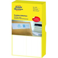 Avery Zweckform 3432 etichetta per affrancatura 500 Etiketten, 163 x 43 mm bianco, 500 Pezzi