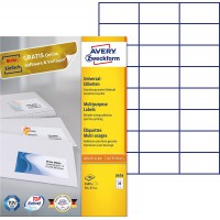 AVERY/Zweckform etiquettes 70 x 37 mm, sans cadre