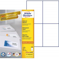 AVERY/Zweckform etiquettes, 105 x 148 mm, sans cadre