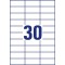 Avery 3000 Etiquettes Autocollantes Multi-usages (30 par Feuille) - 70x29,7mm - Impression Laser - Jet d'Encre - Blanc (3489)