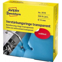 Avery Zweckform 3510 accessoire de reliure Pince-note - Accessoires de reliure (Pince-note, Transparent, Polypropylene (PP), 1,3