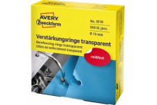 Avery Zweckform 3510 accessoire de reliure Pince-note - Accessoires de reliure (Pince-note, Transparent, Polypropylene (PP), 1,3