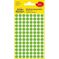 Avery Zweckform etiquette 8 mm Marqueur point vert, repositionnable, 416st