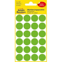 Avery Zweckform etiquette 18 mm marquage point vert, repositionnable, 96st