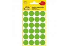 Avery Zweckform etiquette 18 mm marquage point vert, repositionnable, 96st