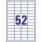 Avery Zweckform 3650 etiquettes universelles 48 x 21 mm pour imprimante laser et jet d'encre (Blanc) (Import Allemagne)