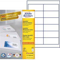 /Zweckform etiquettes, 97 x 42,3 mm, bord