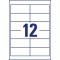 /Zweckform etiquettes, 97 x 42,3 mm, bord