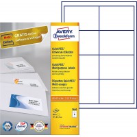 AVERY/Zweckform etiquettes, 97 x 67,7 mm, bord