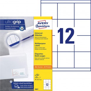 AVERY/Zweckform etiquettes pour disquettes 3,5", bords
