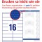 AVERY/Zweckform etiquettes, 105 x 33,8mm, bord a  tete & pied