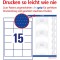 AVERY - Zweckform Etiquettes universelles QuickPEEL, 64 x 50mmblanc, avec bord, ProNature - certifie