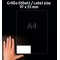 Avery Zweckform 3679 Lot de 1000 etiquettes universelles 97 x 55 mm pour imprimante laser et jet d'encre (Blanc) (Import Allemag