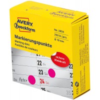 Avery Zweckform 3854 reperes, 19 mm, 1 rouleau/250 etiquettes, magenta