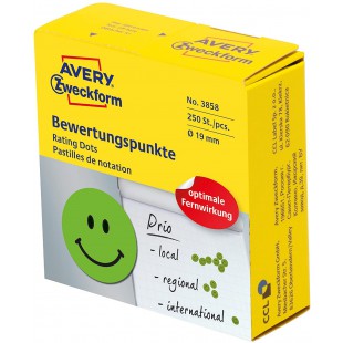Avery Zweckform etiquette 19 mm evaluation point G, visage 250ST