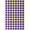 AVERY Zweckform 3112 pastilles adhesives Violet Ø 8 mm 416 pastilles adhesives sur 4 feuilles Autocollants ronds pour calendrier