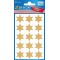 Avery Eweckform 4112 Lot de 2 planches d'autocollants d'etoiles de Noel en papier avec strass Or 30 autocollants