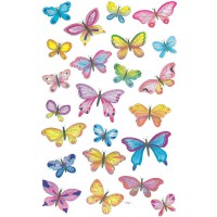 Autocollant decoratif 4400, Avery Zweckform Materiau : papier motif papillons