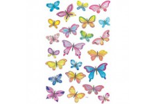 Autocollant decoratif 4400, Avery Zweckform Materiau : papier motif papillons
