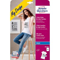 Avery Zweckform MD1002 Paquet de 10 feuilles A4 de transferts pour t-shirt a  textile clair (Import Allemagne)