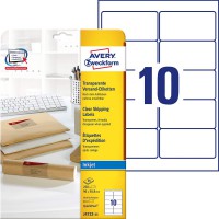 Avery Zweckform L6004-25 Lot de 675 Etiquettes Fluorescentes QuickPeel faciles a  decoller pour imprimante jet d'encre 63,5 x 29