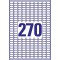 AVERY/Zweckform Stick+Lift etiquettes, 17,8x10mm, blanches