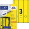 Avery Zweckform L4755-20 Lot 60 etiquettes longues pour classeurs 61 x 297 mm (Jaune) (Import Allemagne)