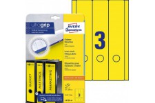 Avery Zweckform L4755-20 Lot 60 etiquettes longues pour classeurs 61 x 297 mm (Jaune) (Import Allemagne)