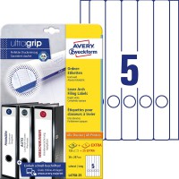 Avery Zweckform Lot de 125 etiquettes pour classeurs 38 x 297 mm (Blanc) (Import Allemagne)