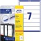 Avery Zweckform L4760-25 Lot de 25 feuilles de 7 etiquettes opaques pour classeur 192 x 38 mm (Blanc) (Import Allemagne)