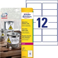 AVERY/Zweckform etiquettes resistantes aux intemperies Contenu: 240 etiquettes avec bord tout autour, 99,1 x 42,3mm