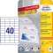 AVERY/Zweckform etiquettes, 48,5 x 25,4 mm, blanc, bord