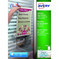 AVERY - Pochette de 10 pochettes transparentes adhesives, Format 221 x 304 mm,