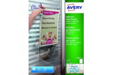 AVERY - Pochette de 10 pochettes transparentes adhesives, Format 221 x 304 mm,