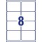 AVERY Zweckform L7993-25 Lot de 200 etiquettes d'expedition resistantes aux intemperies Format A4 99,1 x 67,7 mm Blanc