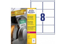 Avery Zweckform etiquettes de Ultra resistant Films 99,1 x 67,7 mm weiB